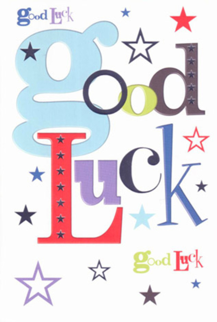 A celebration of hope and possibility, this luck-themed card is as vivacious as a local fete on West Hendon Broadway. Its generous white canvas is a stage for a visual parade: oversized, powder-blue letters mingle confidently with slender black script, bright red flourishes, and expressive green accents, each letter amplified by the orbit of dazzling, multi-hued stars. These stars, both bold and understated, sweep across the design much like wishes cast under the evening skies above Hendon Central. The composition breathes with creative spaciousness-the kind found in well-designed windows on Church Road-while the pristine finish of the cardstock calls to mind the comforting, familiar touch of a favourite notebook. This card isn't just to be read; it's to be felt-press it in your palm and you'll sense the quiet energy of encouragement, akin to the gentle support exchanged among neighbours in Hendon's vibrant community groups or local cafes. As a gift, whether paired with a radiant bouquet or slipped into a thoughtful package, it carries the communal joy and genuine belief that is so much a part of life in Hendon.